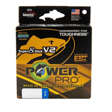 SUPER 8 SLICK V2 MARINE BLUE Braid Fishing Line